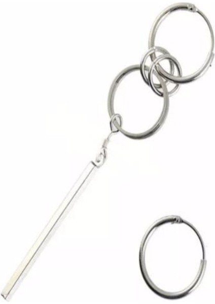 Kpop Bts Jimin Asimetrik 2'li Küpe