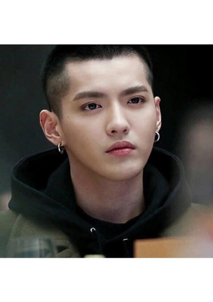 Deliksiz Sıkıştırma Çelik Kalın Halka Erkek Küpe fırsatları