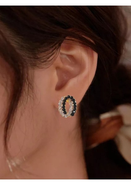 Taşlı Çift Renkli Abiye Küpe fiyatları