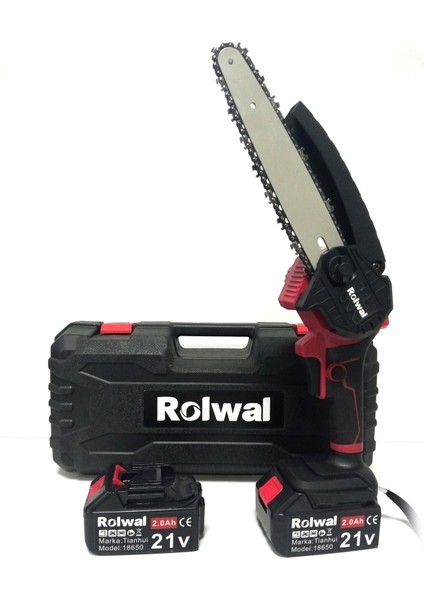 Profesyonel 21V 2.0AH Şarjlı Dal Budama Testeresi 20 cm
