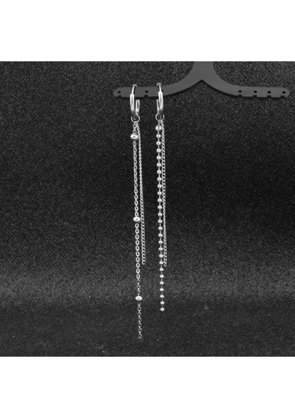 Deliksiz Sıkıştırma 2'li Punk Küpe