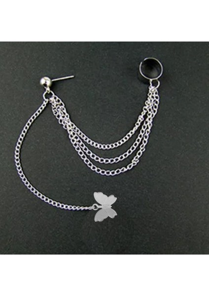 Kelebek Sallantılı Üstten Deliksiz Kıkırdak Küpe, Kadın Küpe fiyatları