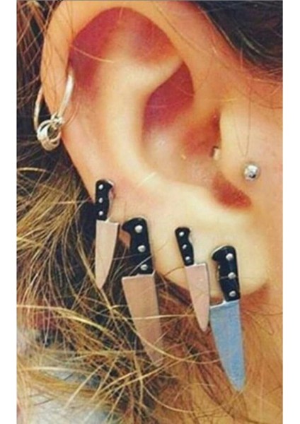 Bıçak Şeklinde Küpe