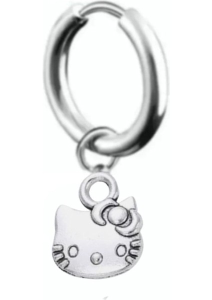 Hello Kitty Sallantılı Halka Küpe
