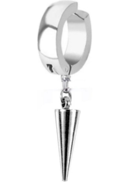 Deliksiz Sıkıştırma Mızrak Uçlu Çelik Kalın Halka Küpe fiyatları