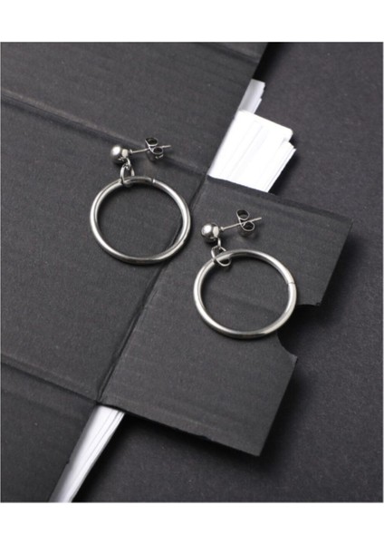 Halka Sallantılı Çelik Top Küpe 2 Adet fiyatları