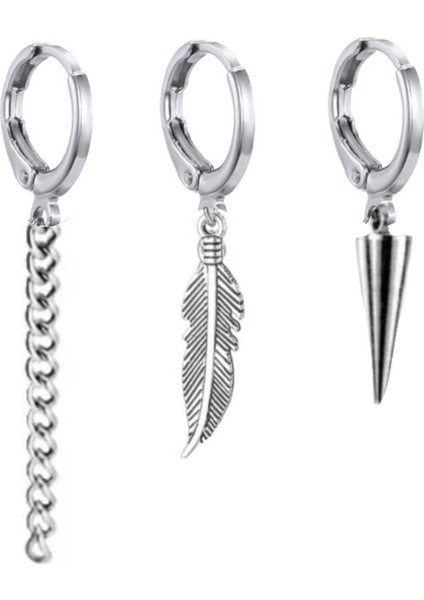 3'lü Kıkırdak Halka Set Küpe fiyatları