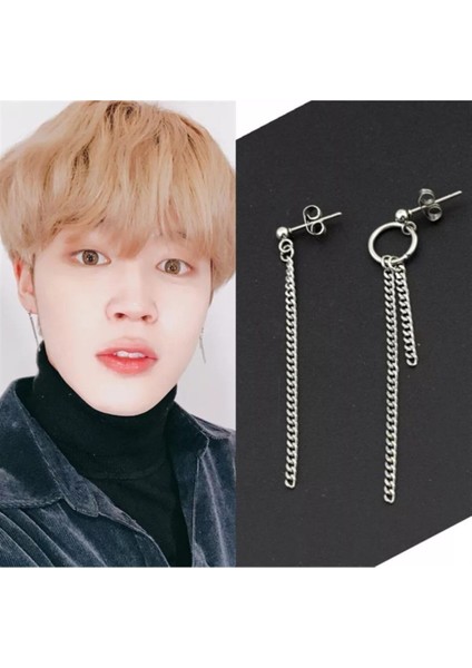 Kpop Bts Punk Küpe Paslanmaz Çelik 2 Adet fiyatları
