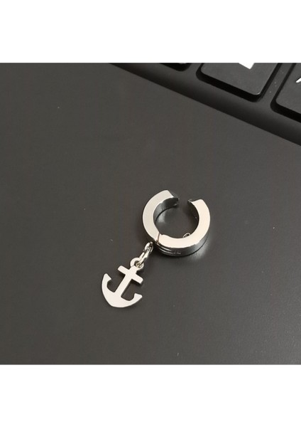 Deliksiz Sıkıştırma Sallantılı Ear Cuff Çelik Küpe fiyatları