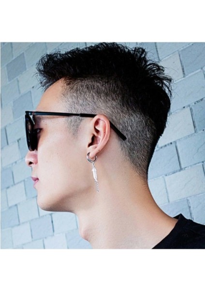 Kpop Jungok Deliksiz Sıkıştırma Sallantılı Kartal Tüyü Küpe fırsatları