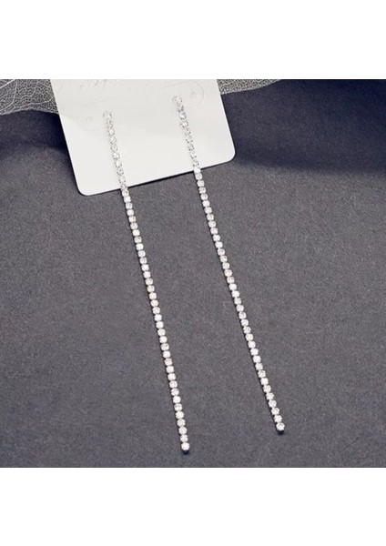 Su Yolu Taşlı Uzun Küpe fiyatları