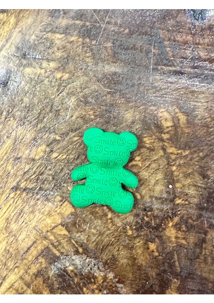 Smile Yazılı Silikon Broş Yaka Çanta Giyim Aksesuarı 4x3 cm