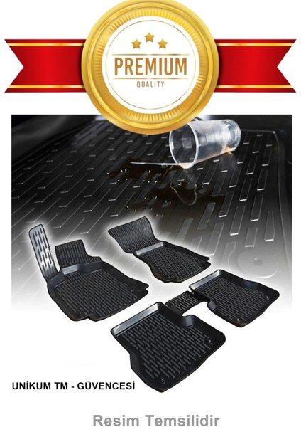 Citroen C4X 2023- Özel Üretim 3D Lüx Oto Paspas