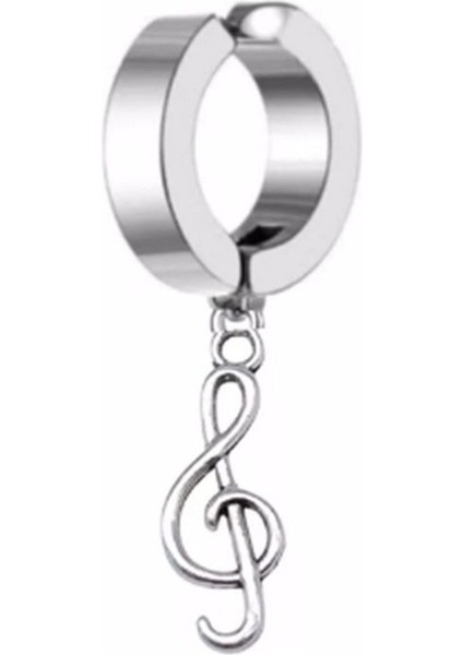 316L Çelik Sol Anahtarı Sallantılı Kalın Halka Küpe