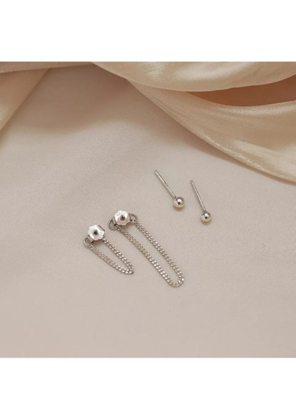 2'li Zincirli Top Küpe indirimleri