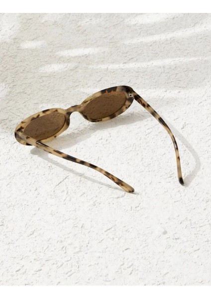 Vintage Tiery Ver2 Ince Kenarlı Oval Leopar Güneş Gözlüğü Coolandbetter modelleri