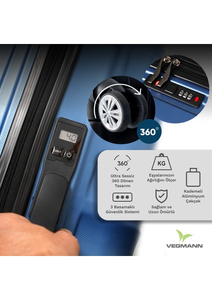 Tartılı Scadel Siyah Büyük Boy Valiz fırsatları