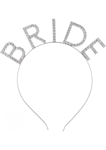 Bekarlığa Veda Mega Boy Kristal Taşlı Gümüş Bride Taç Gelin Tacı 20 x 21 cm fiyatları