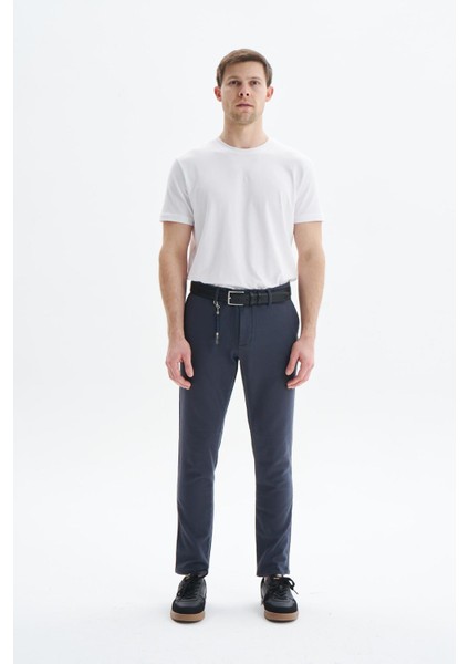 Erkek Örme Kumaş Slim Fit Dar Kesim Esnek Kumaş Pantolon K9PCD0526