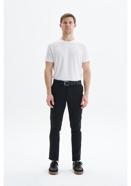Erkek Örme Kumaş Slim Fit Dar Kesim Esnek Kumaş Pantolon K9PCD0526