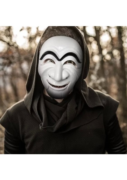 Koreli Hırsız Teatral Hahoe Maskesi - Para Heist Maskesi - Dali Maskesi fiyatları