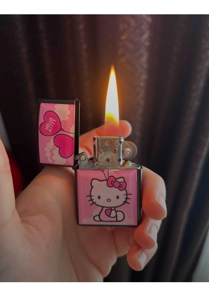 Asya Gıfts Hello Kitty Metal Benzinli Çakmak