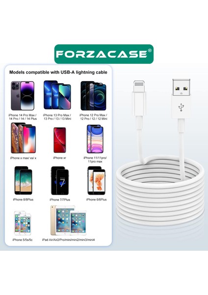 iPhone Lightning USB Şarj ve Data Kablosu 3 Metre - FC968