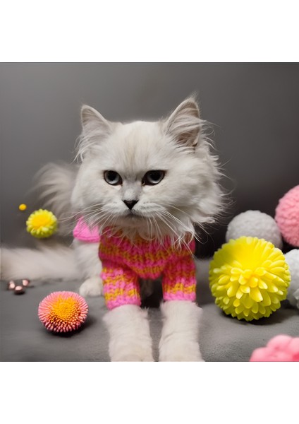 Kedi Köpek için Pembe Fiyonklu Yün Kazak fiyatları