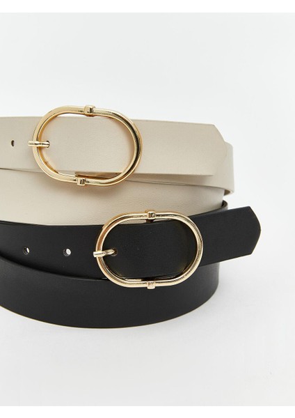 Lcw Accessorıes Deri Görünümlü Kadın Kemer 2'li fiyatları