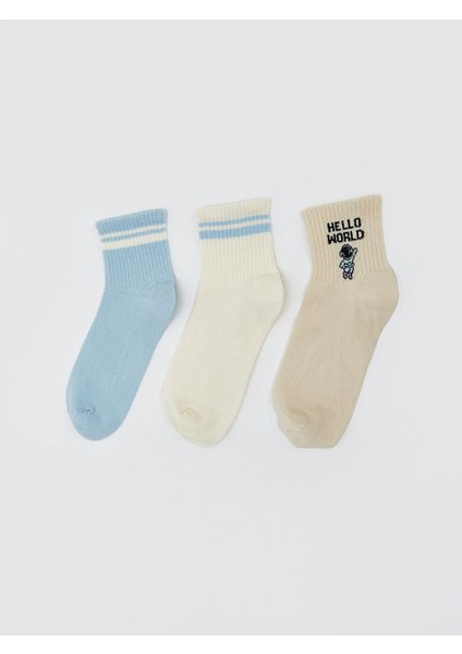 Lcw Dream Desenli Kadın Soket Çorap 3'lü Paket