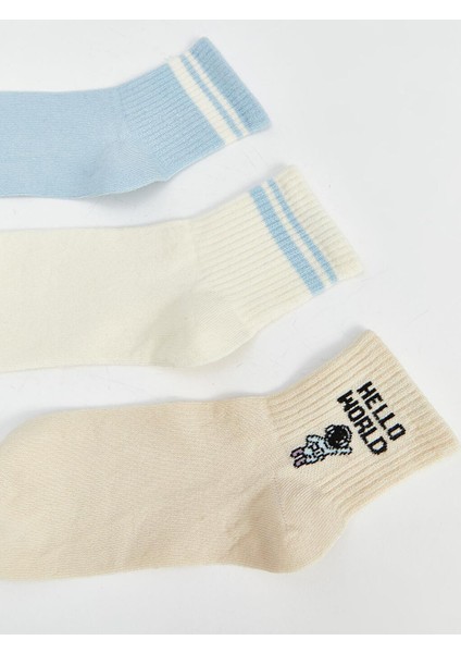 Lcw Dream Desenli Kadın Soket Çorap 3'lü Paket fiyatları