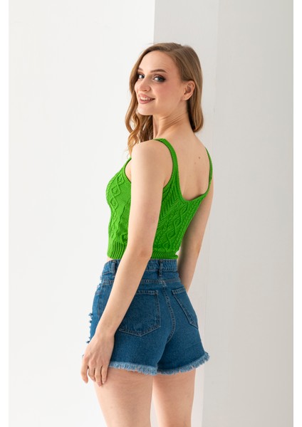 Saç Örgüsü Askılı V Yaka Crop Top, Body, Şık Rahat V Yaka Fitilli Kolsuz T-Shirt Krop, Askılı Krop. indirimleri