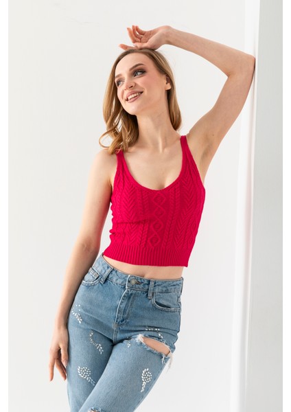 Saç Örgüsü Askılı V Yaka Crop Top, Body, Şık Rahat V Yaka Fitilli Kolsuz T-Shirt Krop, Askılı Krop. fırsatları