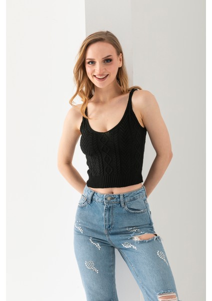 Saç Örgüsü Askılı V Yaka Crop Top, Body, Şık Rahat V Yaka Fitilli Kolsuz T-Shirt Krop, Askılı Krop. modelleri
