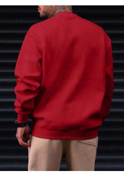 Sweatshirt Milano Baskılı Şardonlu ve Pamuklu Yumuşak Kalın Ürün modelleri