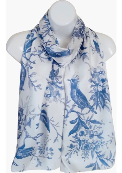 Twill Kuş Desen Şal fiyatları