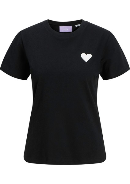 Jxcarly Reg Fıt Ss Tee Jr Siyah Kadın Kısa Kol T-Shirt