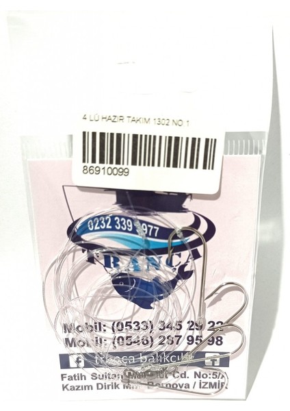 Hazır Takım 4 Iğneli 5 Adet (Youvella 1302)