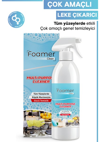 Çok Amaçlı Leke ve Kir Çıkarıcı Köpük Sprey