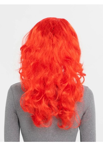 Kırmızı Renk Uzun Dalgalı Parti Peruğu fiyatları
