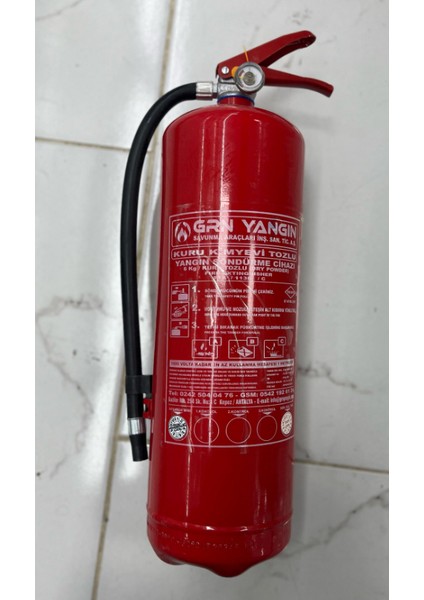 Kalite Yangın Söndürücü 6 kg
