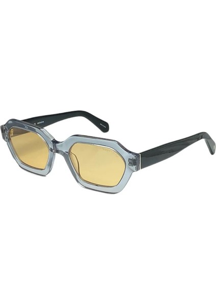 ST816 54 21 145 Kadın Güneş Gözlüğü Turuncu Cam Kemik Çerçeve UV400 Moda Aksesuar