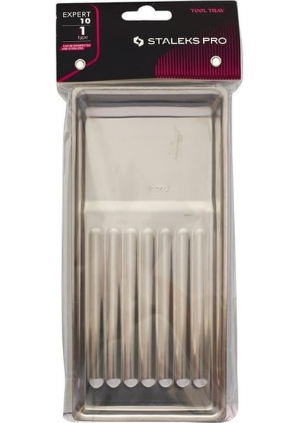 Paslanmaz Çelik Manikür ve Pedikür Malzeme Tepsisi 195 x 90 x 19 mm