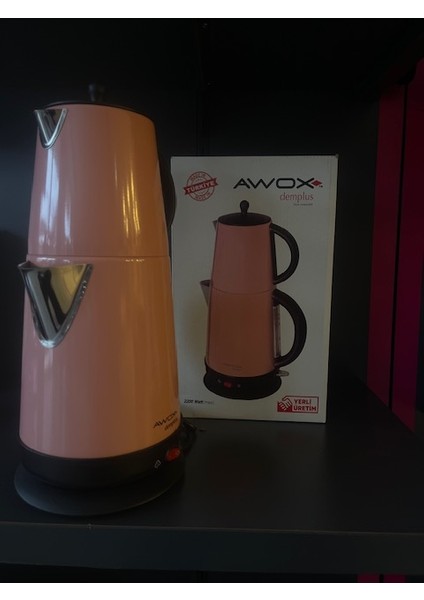 Awox Pembe Demplus Çelik Çay Makinesi