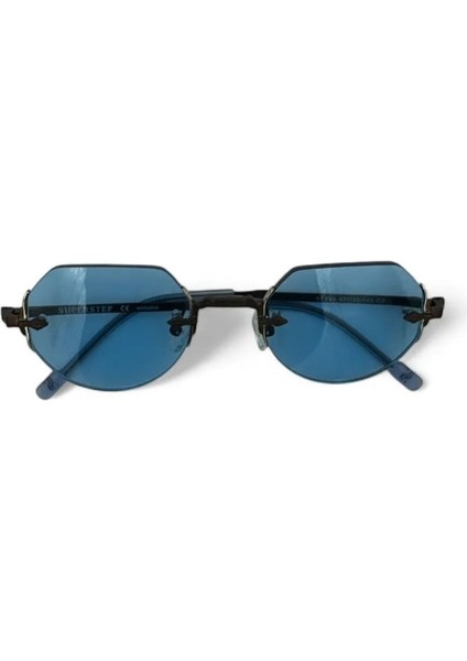 ST808 Unisex Güneş Gözlüğü UV400 Mavi Cam Kahverengi Çerçevesiz modelleri