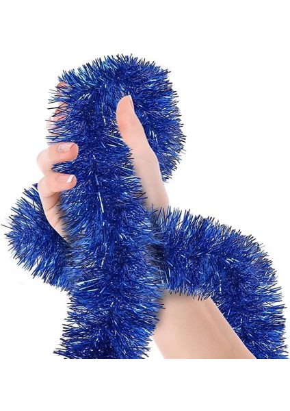 Parti Için Sim Süs 2 Metre Uzunluk 8 cm Genişlik Mavi Renk Ithal