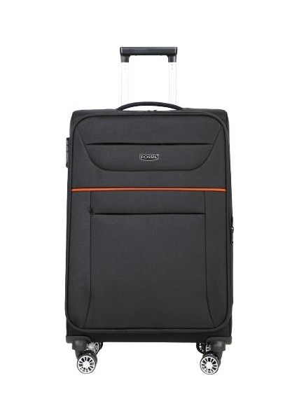 2025 Ultra Light Kumaş Orta Boy Valiz FSL012 Siyah