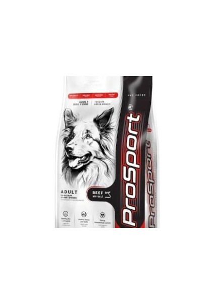 Biftekli Yetişkin Köpek Maması 15 kg | Yüksek Proteinli Sağlıklı Beslenme