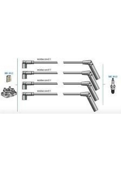 Buji Kablo Tk Accent 1.3 Ym 1.5x3 Em 10