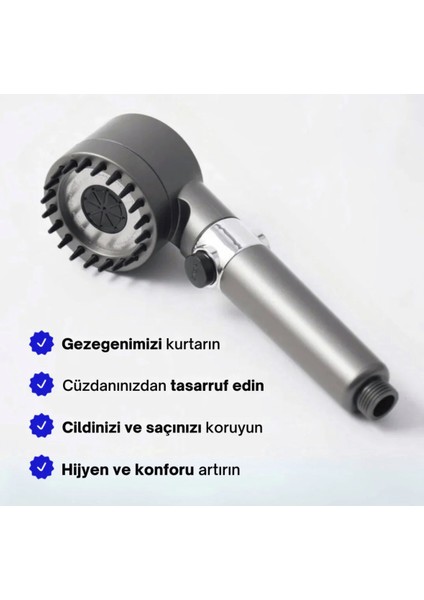 5 Adet Yedek Filtreli Kireç Önleyici Özellikli Duş Başlığı